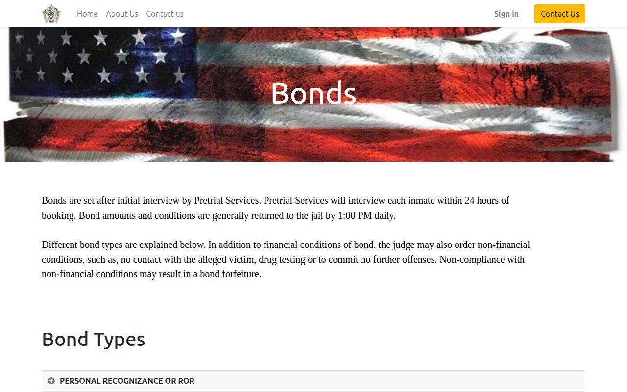 Simpson County released inmate bond and release mechanics